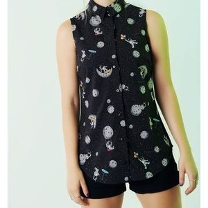 Blackmilk Space Park Business Time Shirt XL